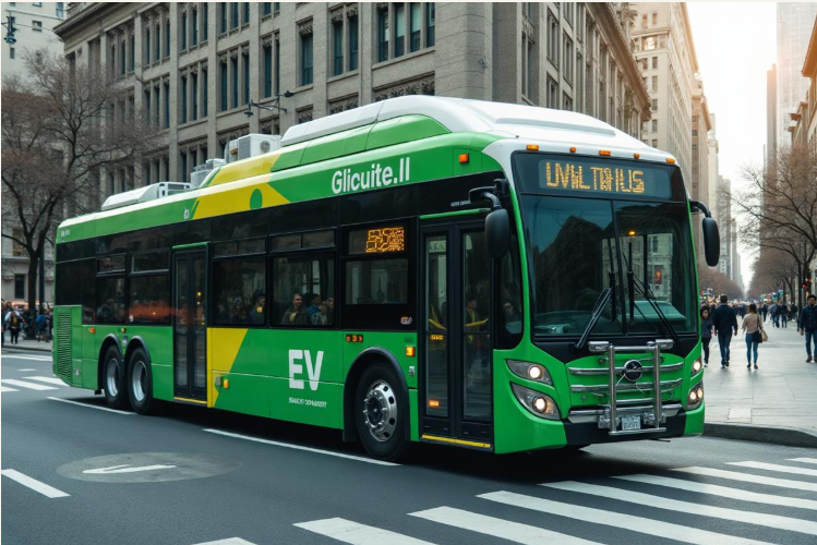 Electric EV Bus with AC System